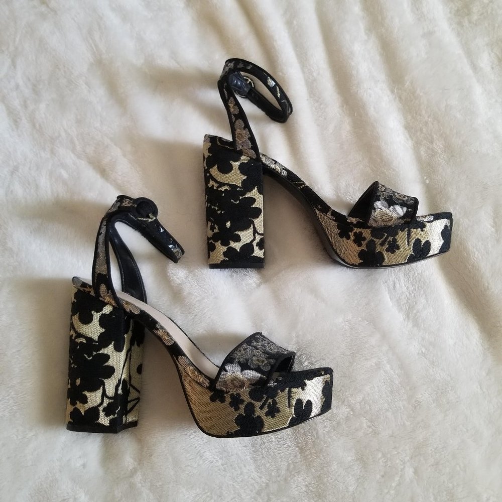 Nine West Floral Platform Heels - Picture 3 of 4